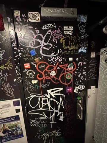 Cantab bathroom graffiti detail