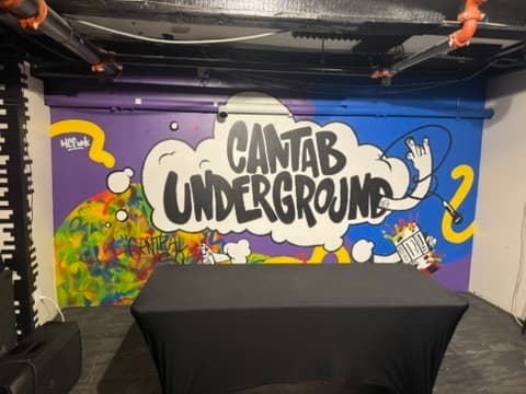 Cantab Underground mural wall